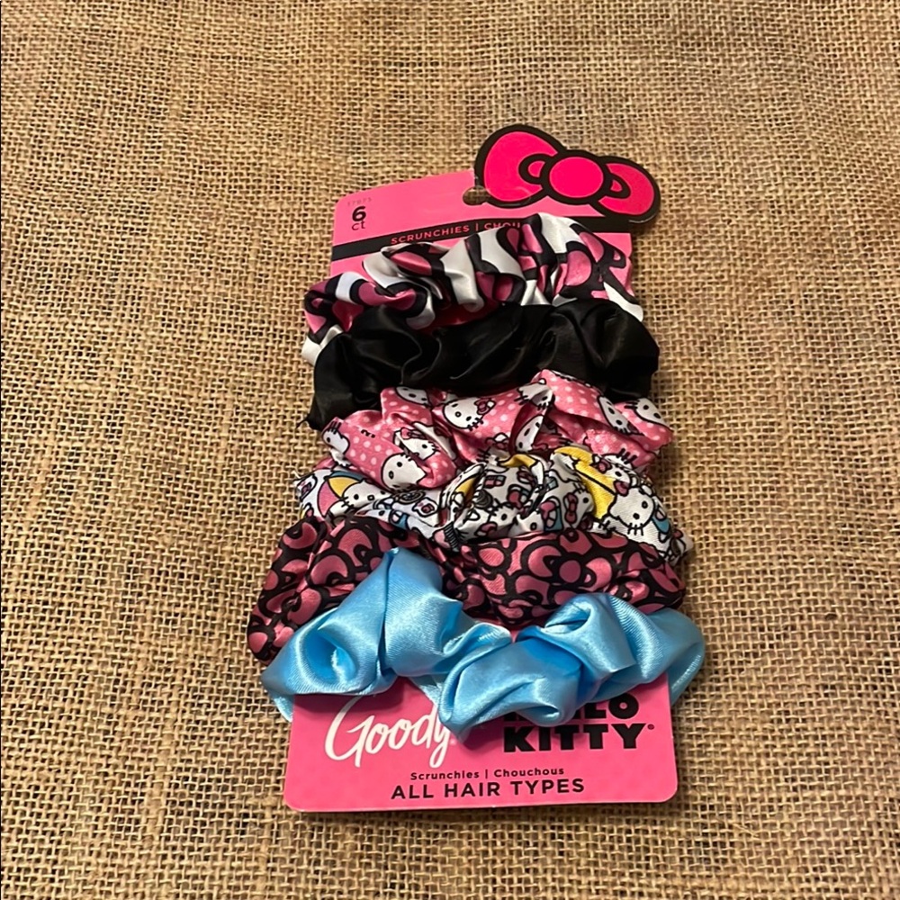 Hello Kitty 6 Hair Scrunchies